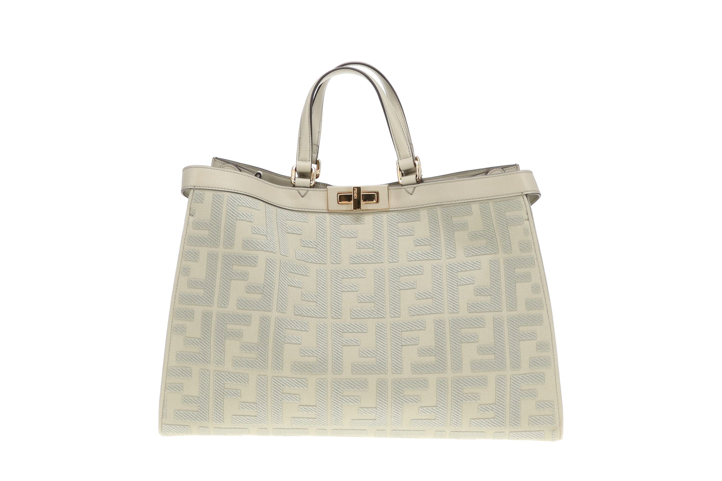Fendi Green Tea Peekaboo FF Logo X-Tote