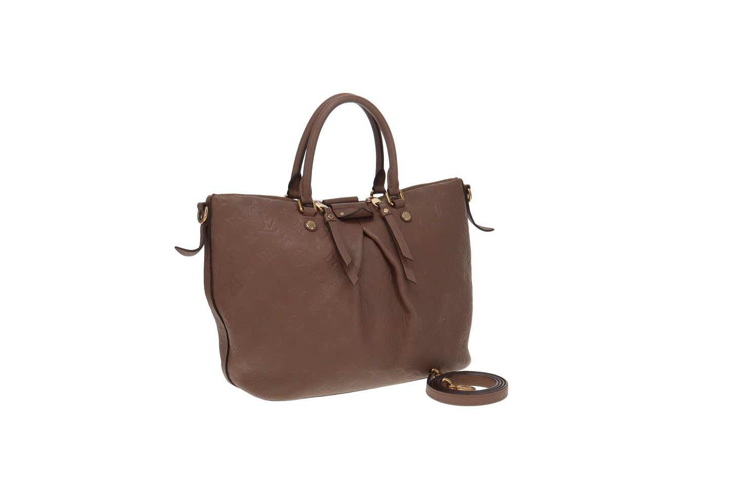 Louis Vuitton Taupe Monogram Empreinte Mazarine MM Bag