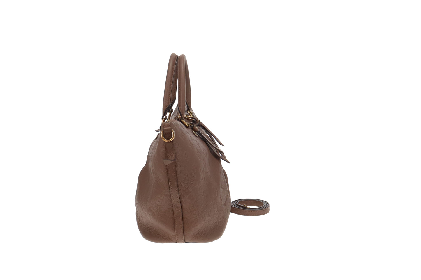 Louis Vuitton Taupe Monogram Empreinte Mazarine MM Bag