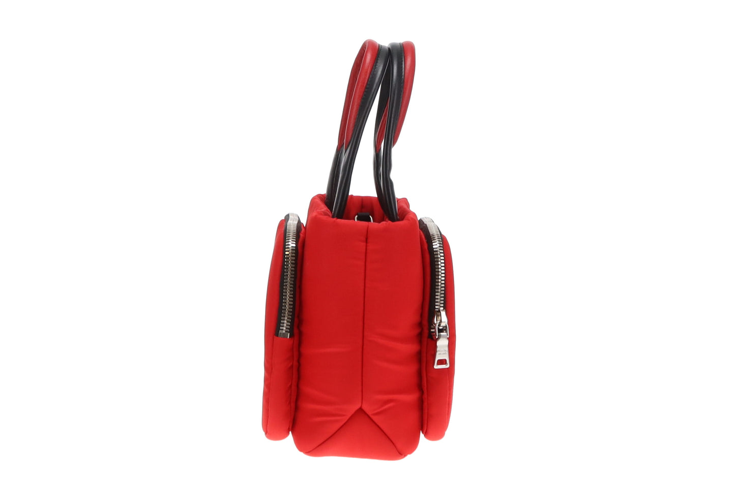 Prada Pocket Small Cargo Tote Red Tessuto Nylon