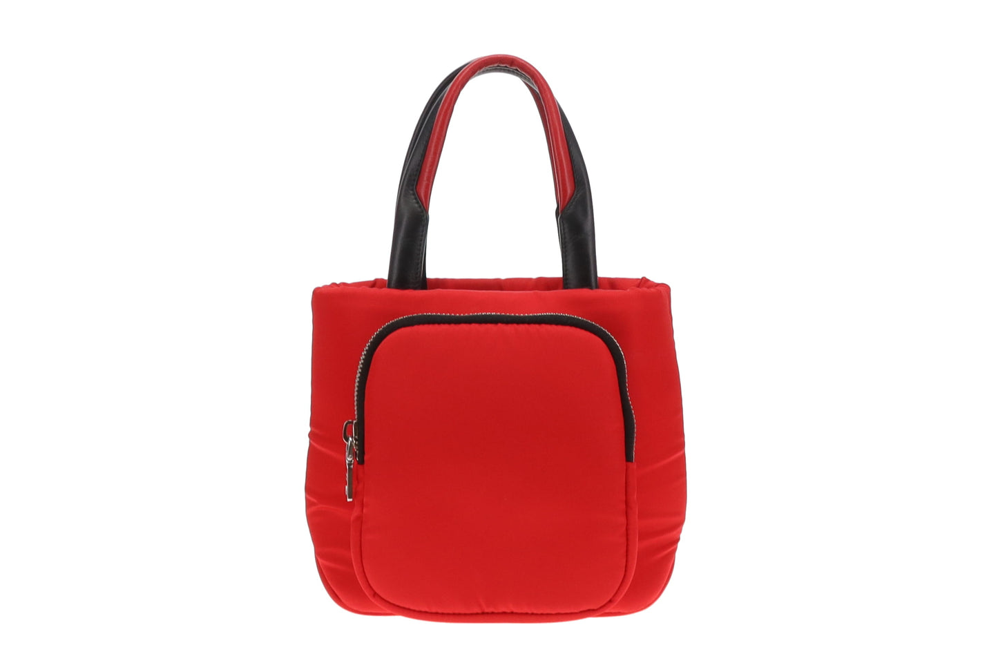 Prada Pocket Small Cargo Tote Red Tessuto Nylon