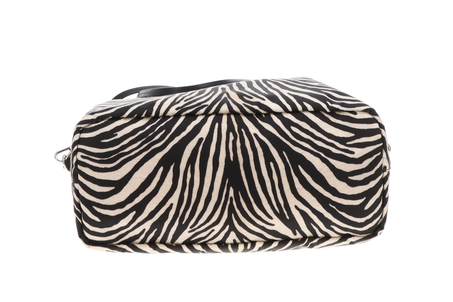Prada Nylon Tote with Strap Zebra Print
