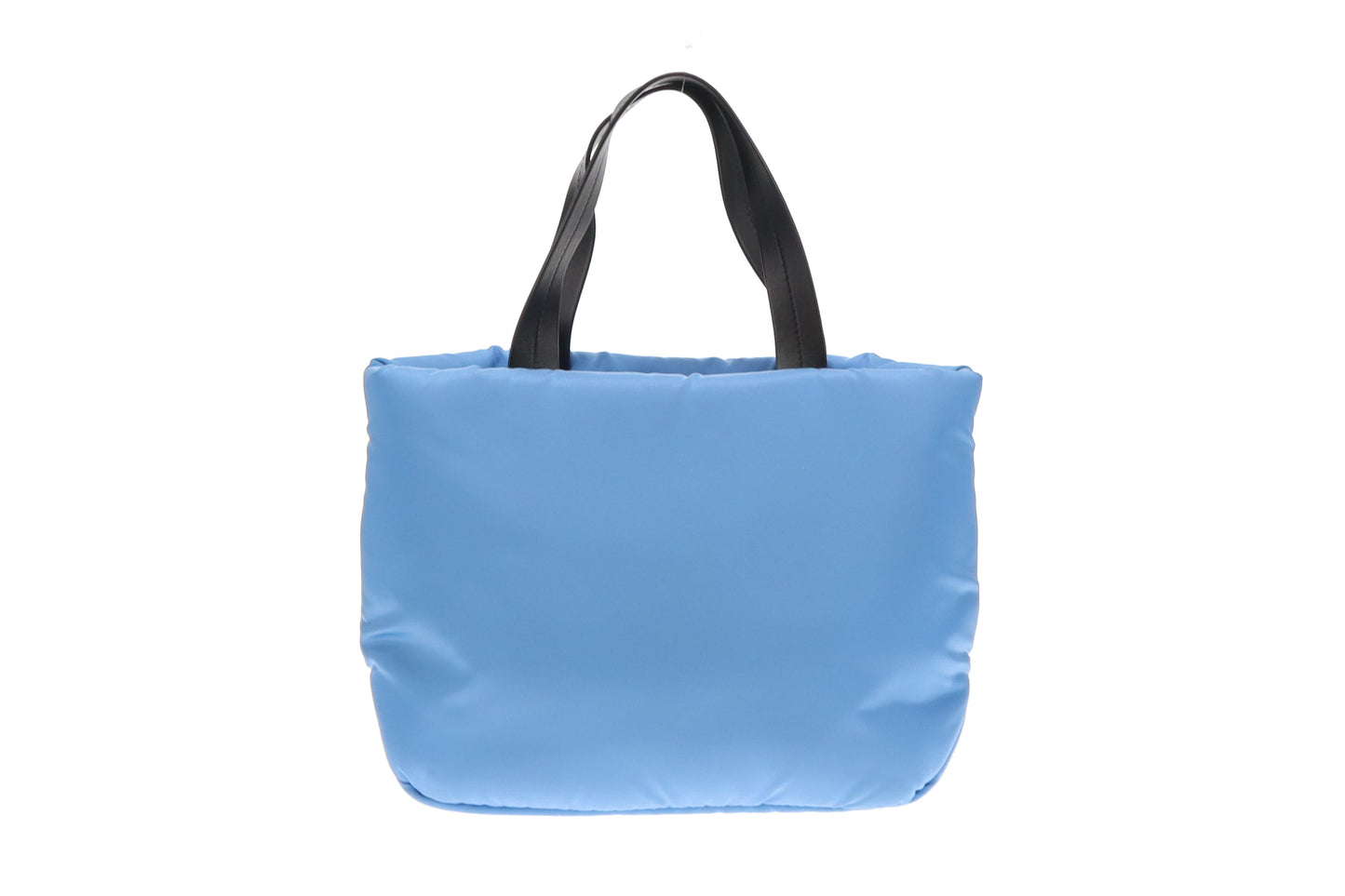 Prada Puffer Tote Small Blue Nylon