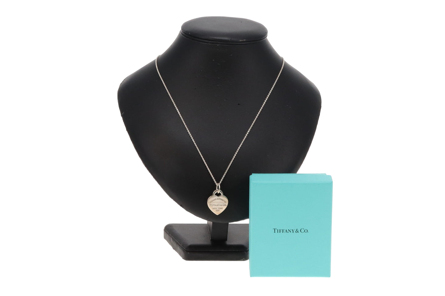 Tiffany & Co RTT Heart Tag Necklace Sterling Silver