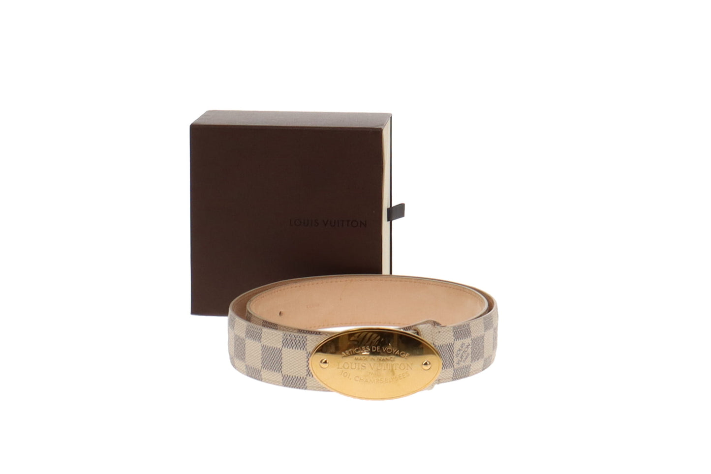 Louis Vuitton Damier Azur Voyage Belt 95/38