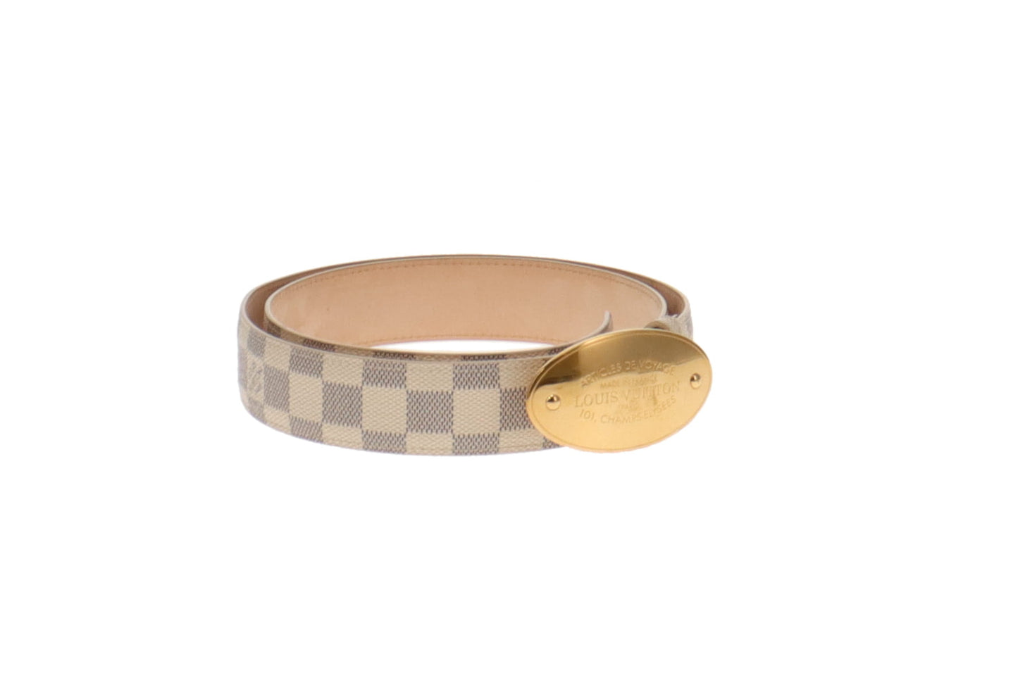Louis Vuitton Damier Azur Voyage Belt 95/38