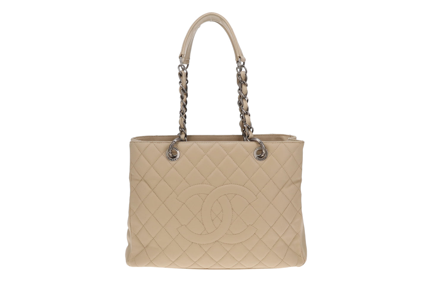 Chanel GST Light Beige New Model With Ruthenium Hardware 2009