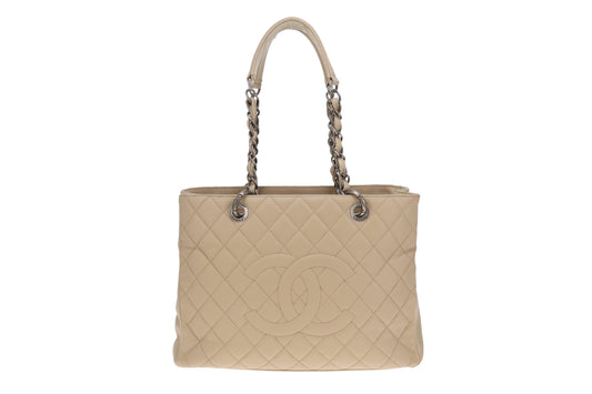 Chanel GST Light Beige New Model With Ruthenium Hardware 2009