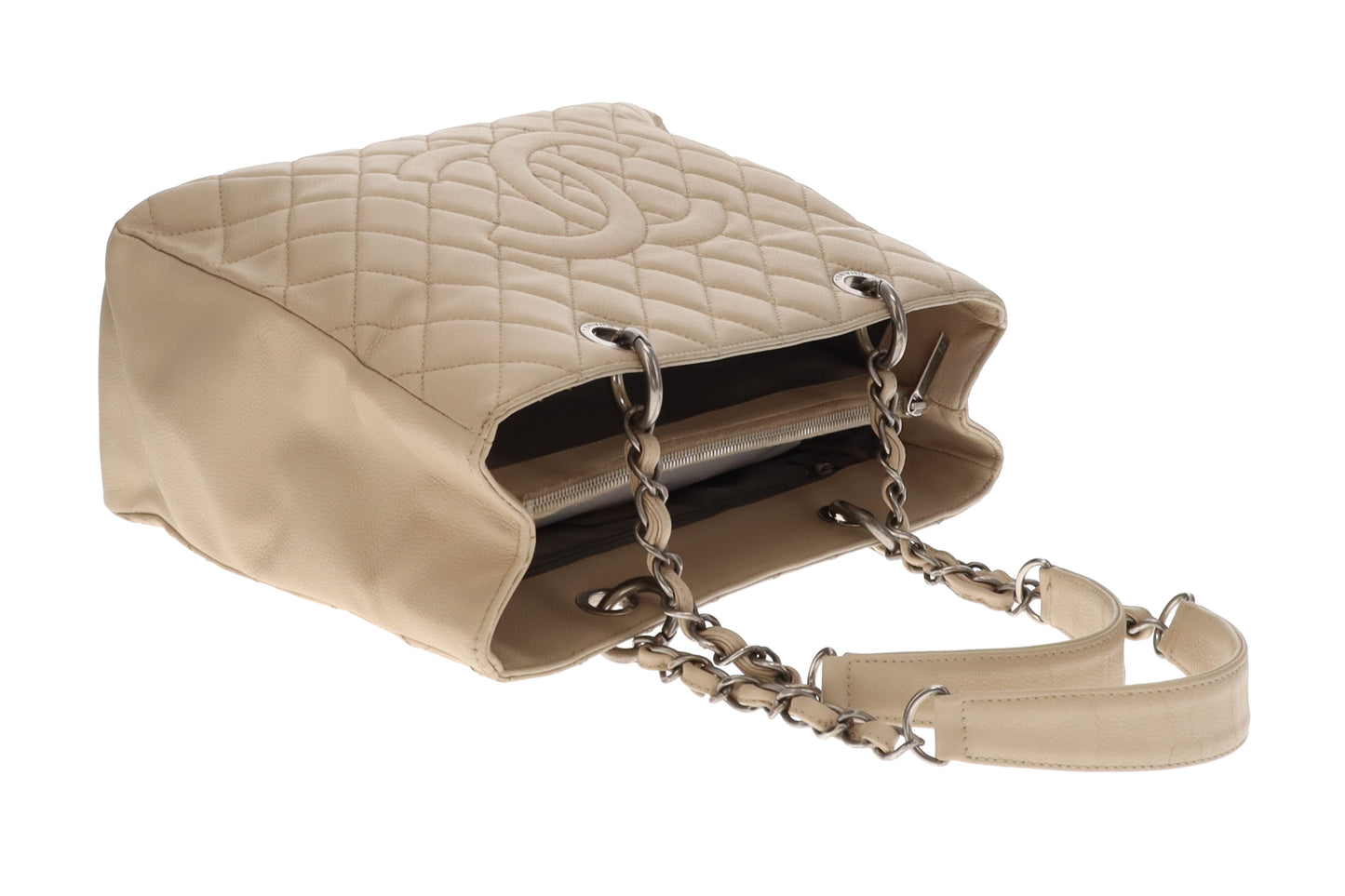 Chanel GST Light Beige New Model With Ruthenium Hardware 2009