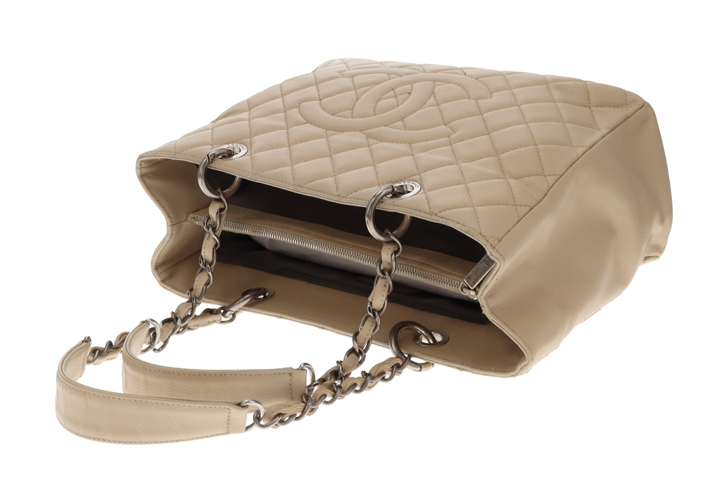 Chanel GST Light Beige New Model With Ruthenium Hardware 2009