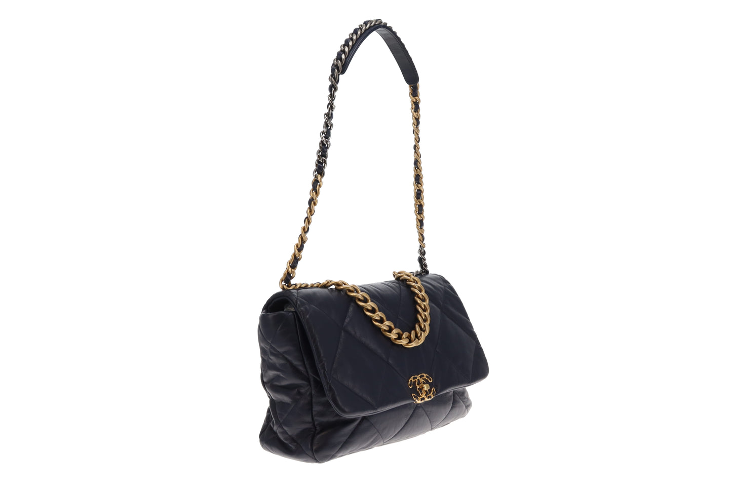 Chanel 19 Maxi Flap Navy 2020