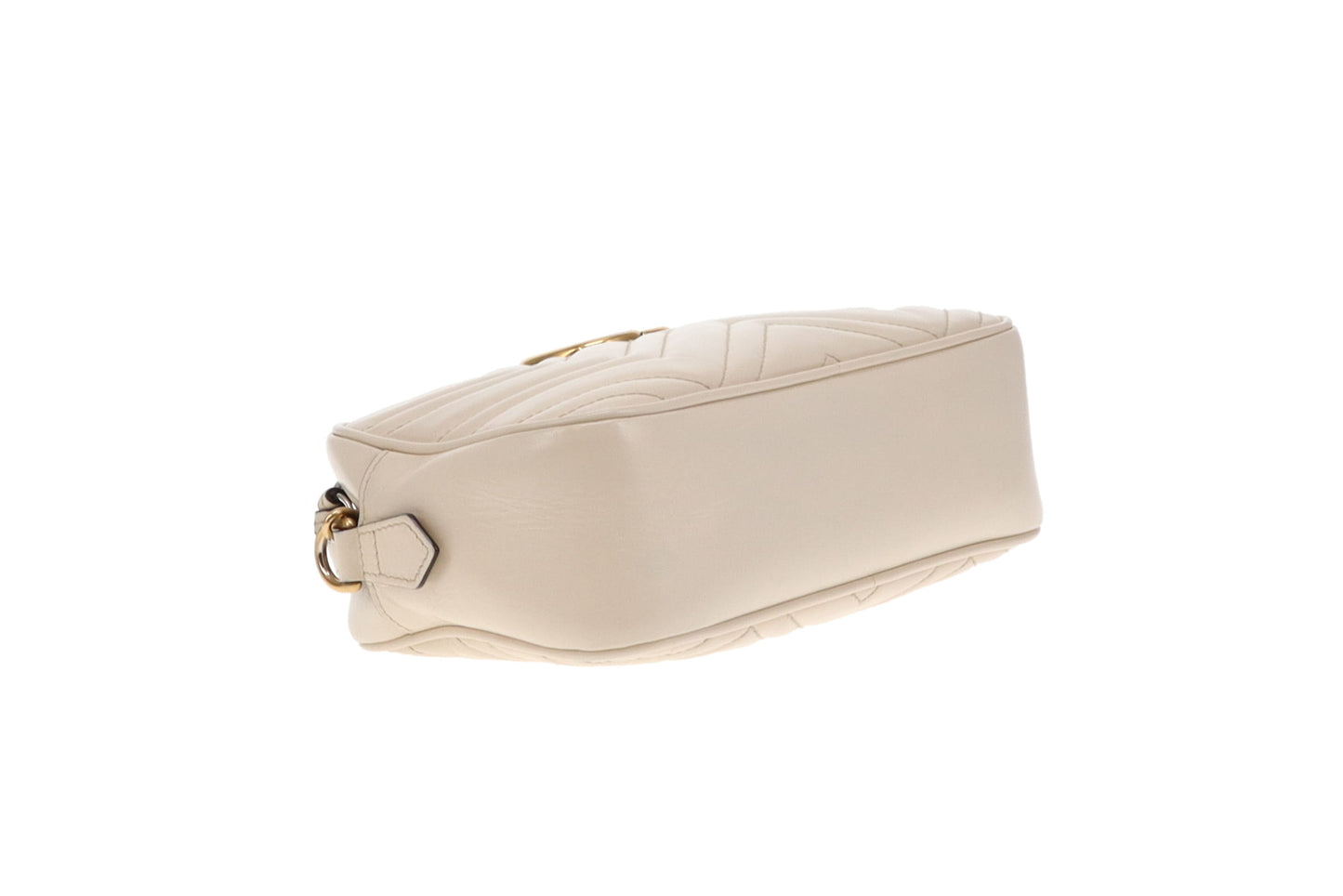 Gucci Marmont Small Camera Bag White Chevron
