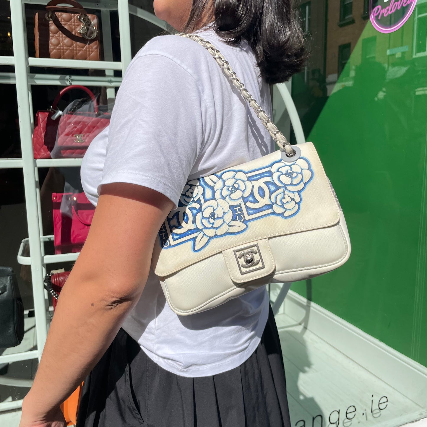 Chanel Camelia Sports Ligne Flap Bag Rare 2006