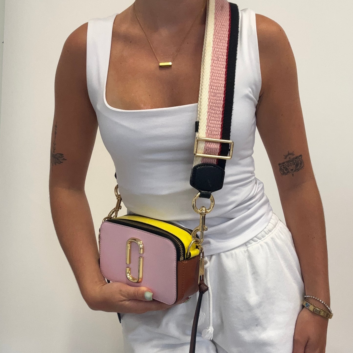 Marc Jacobs The Snapshot Pink/Brown/Yellow