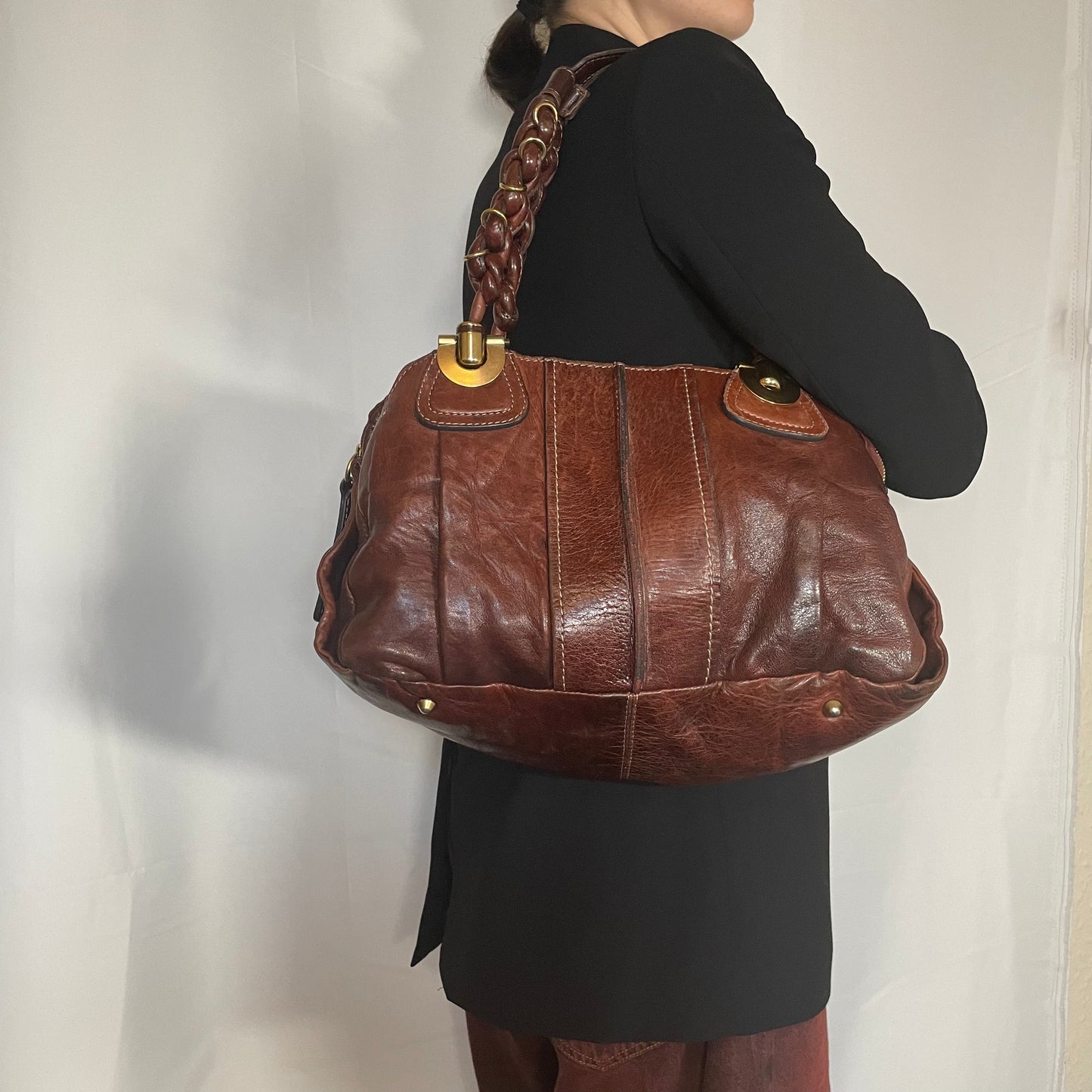 Chloe Heloise Small Dark Brown