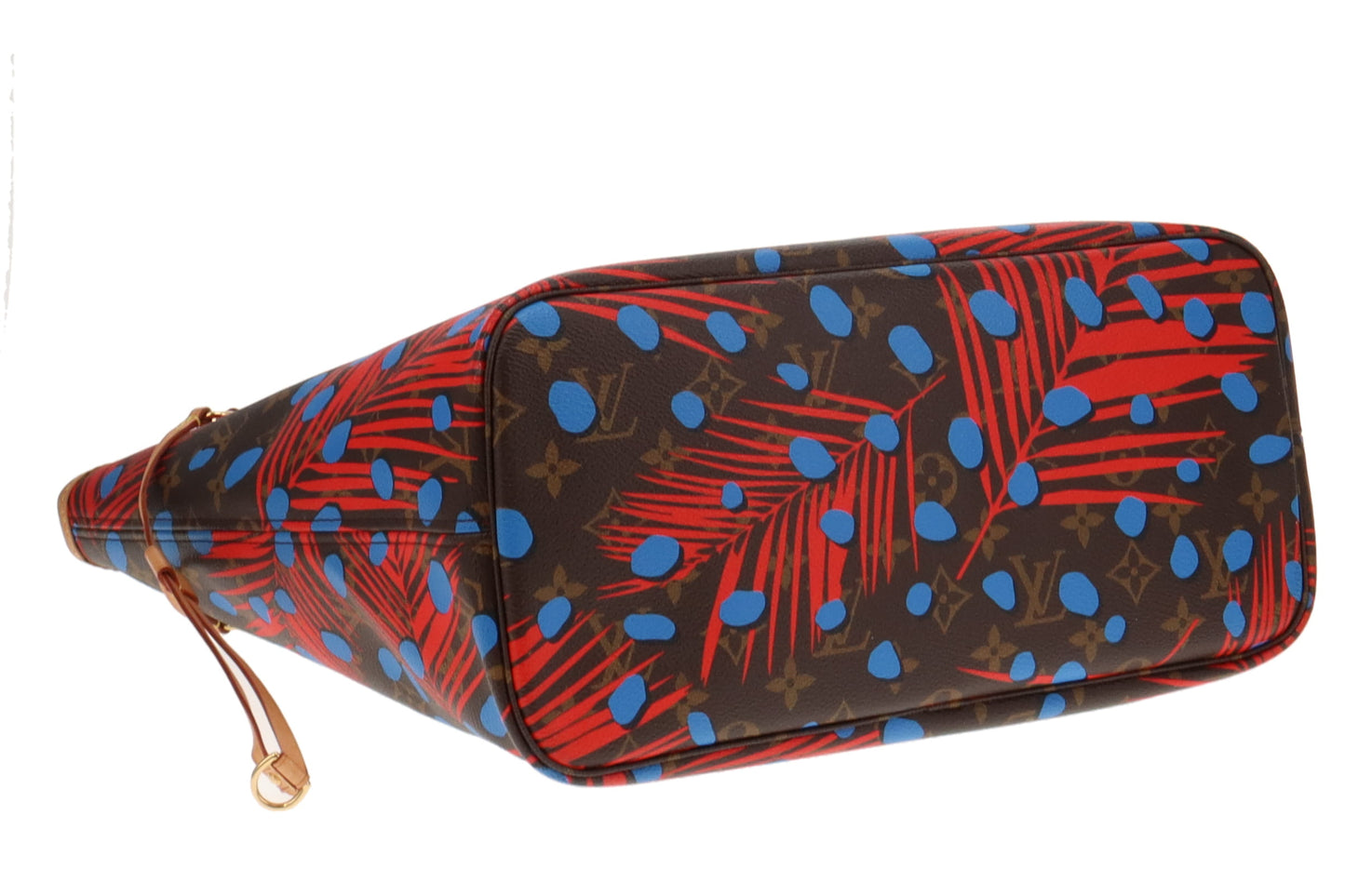 Louis Vuitton Monogram Blue and Red Jungle Dots Neverfull MM with Pochette Ltd. Ed.