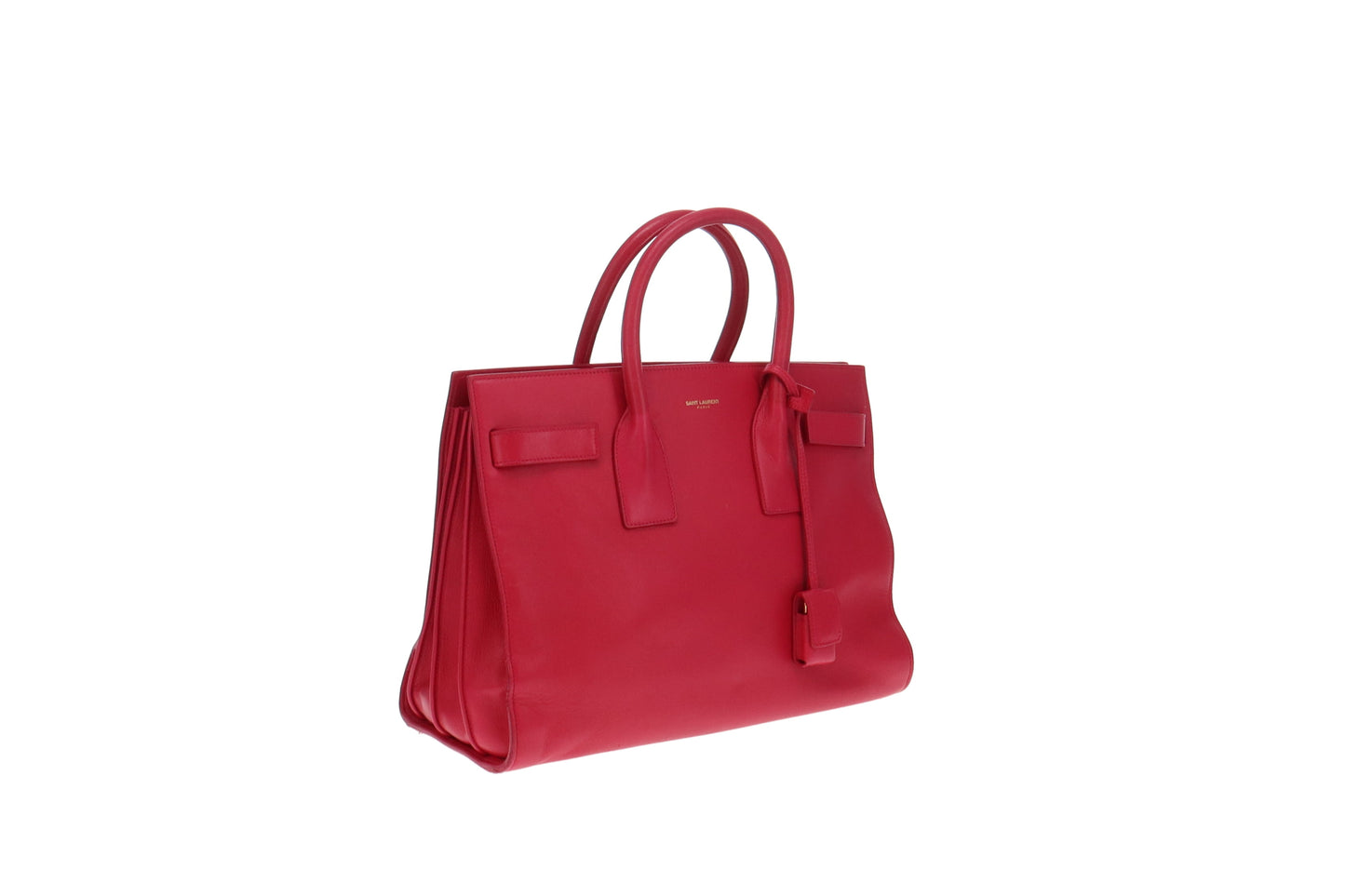 Saint Laurent Hot Pink Smooth Leather Sac De Jour