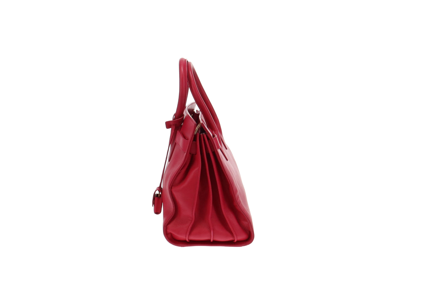 Saint Laurent Hot Pink Smooth Leather Sac De Jour