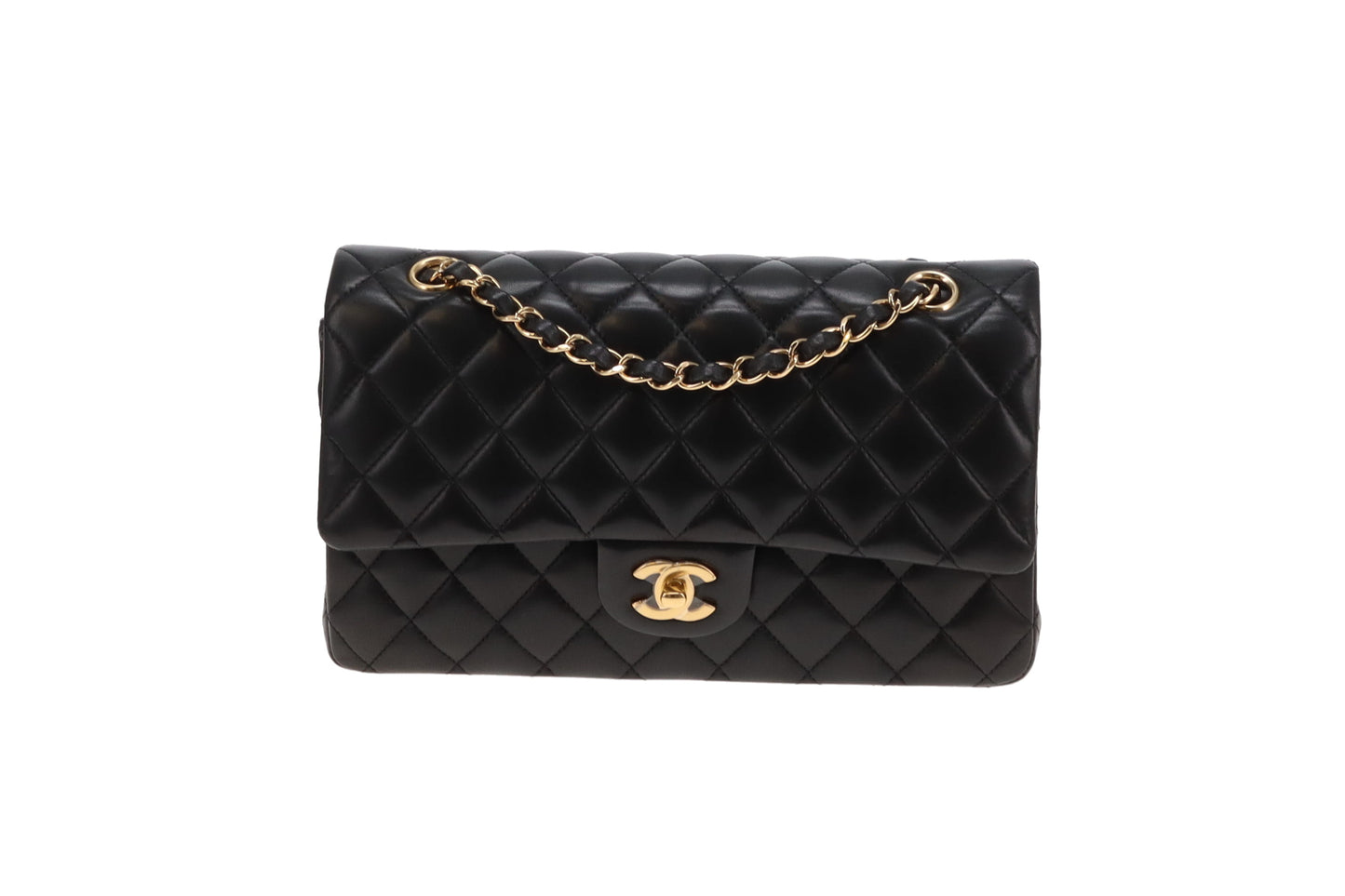 Chanel Classic Double Flap Bag Medium Black Lambskin GHW 2015/16