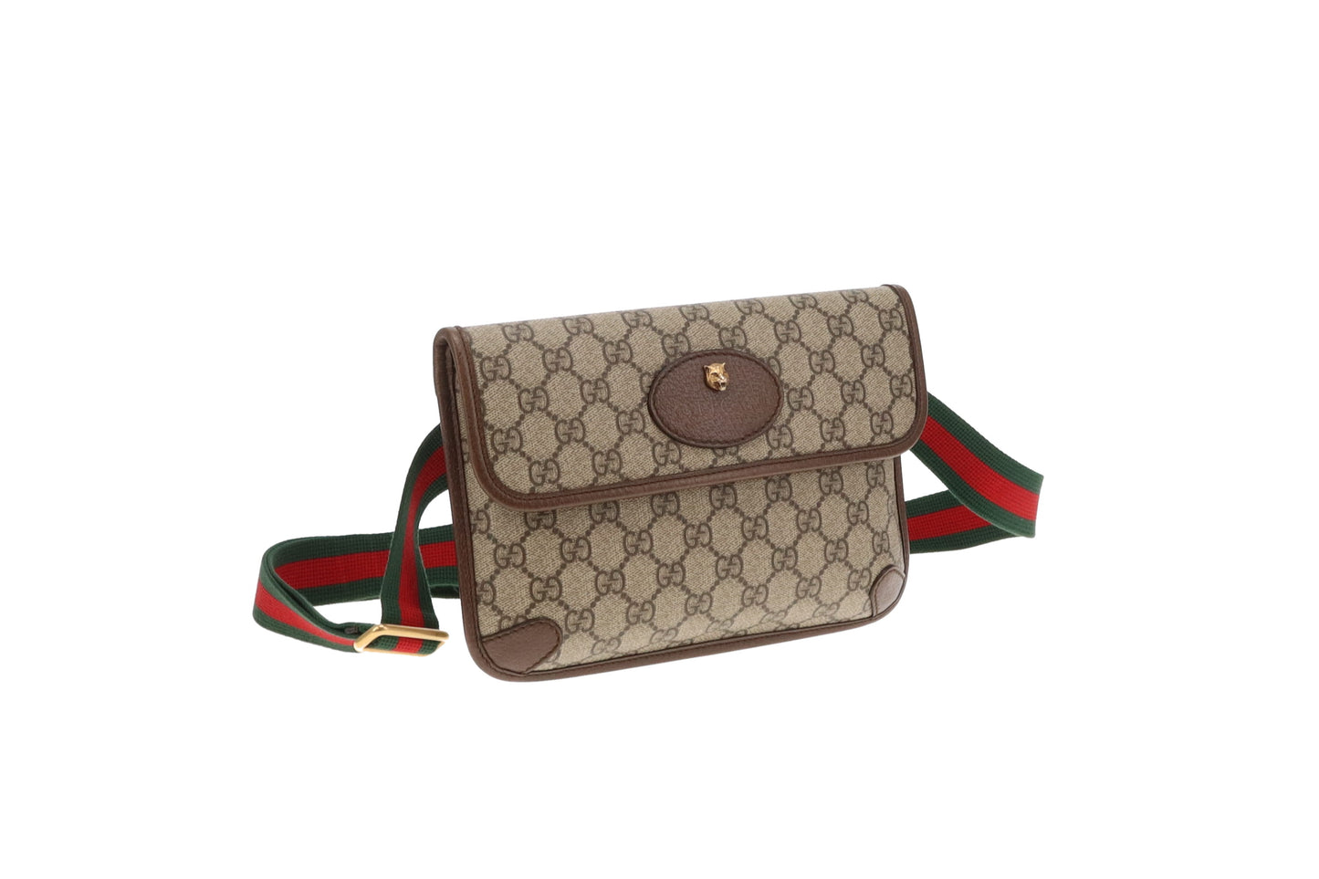 Gucci Neo Waist Bag GG Supreme and Web Detail