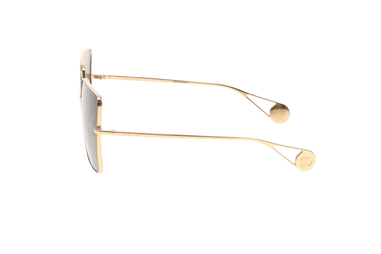 Gucci GG0436S Sunglasses Gold Square Lens