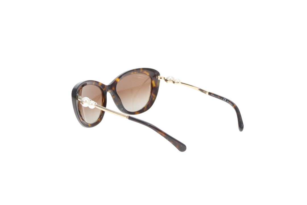 Chanel Cat Eye Double Pear Arm Sunglasses Polarized