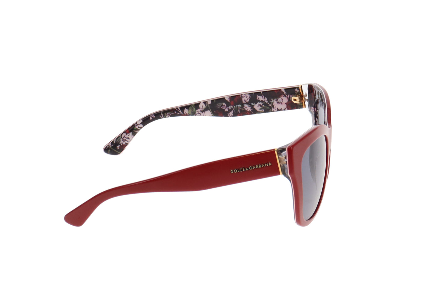 Dolce & Gabbana Teracotta & Rose Inner Cat Eye Sunglasses
