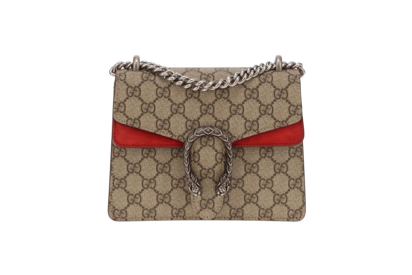 Gucci Dionysus Small Shoulder Bag GG Supreme and Red