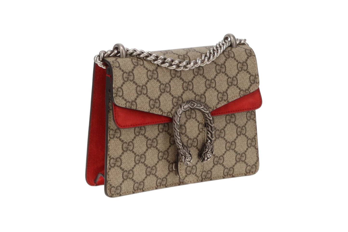 Gucci Dionysus Small Shoulder Bag GG Supreme and Red