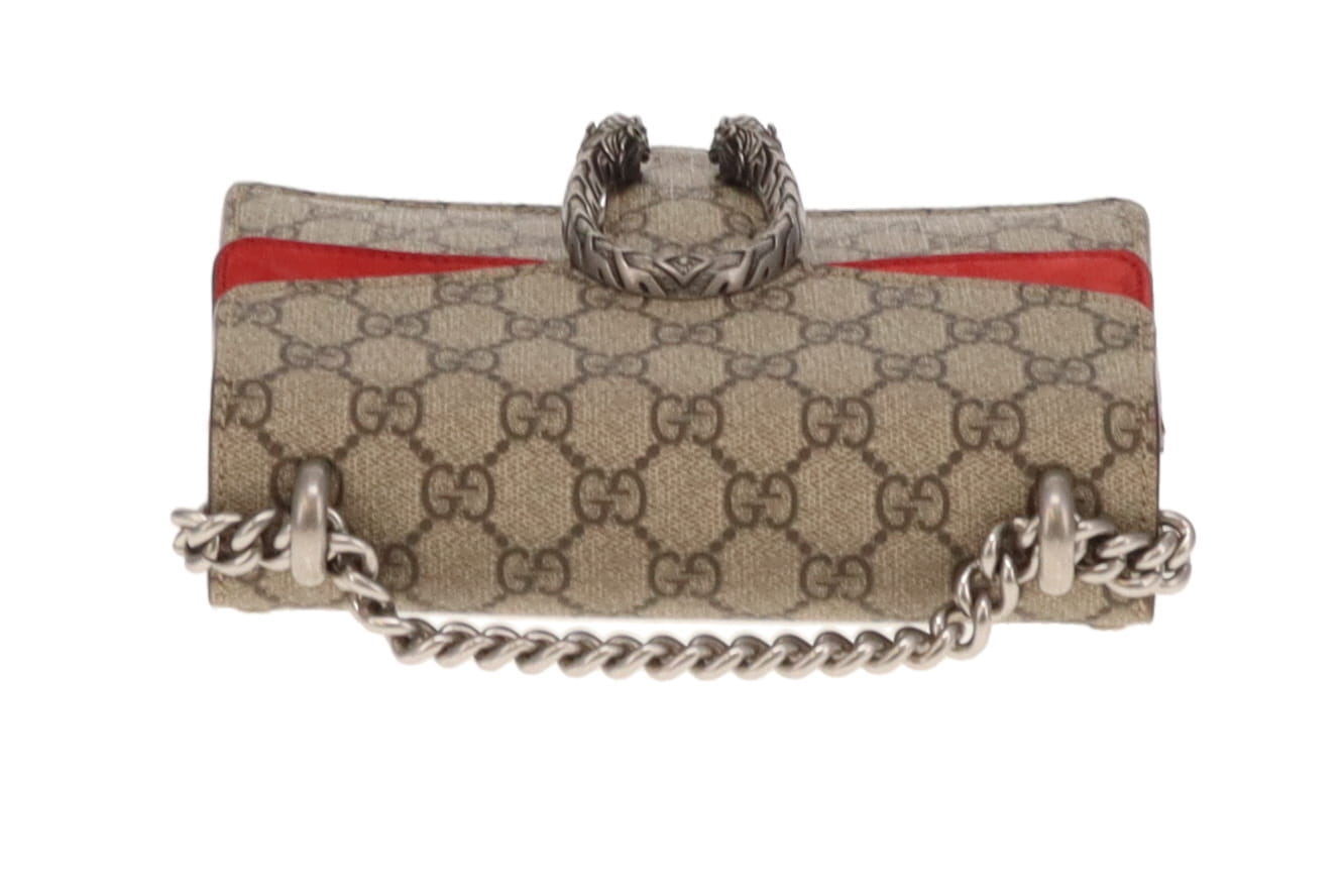 Gucci Dionysus Small Shoulder Bag GG Supreme and Red