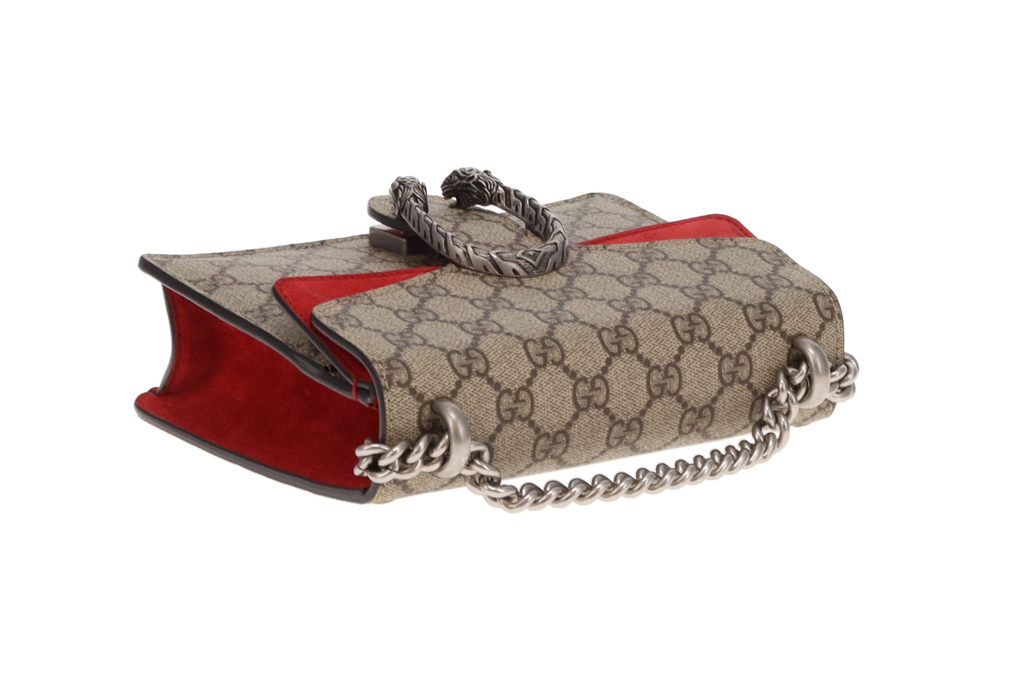 Gucci Dionysus Small Shoulder Bag GG Supreme and Red