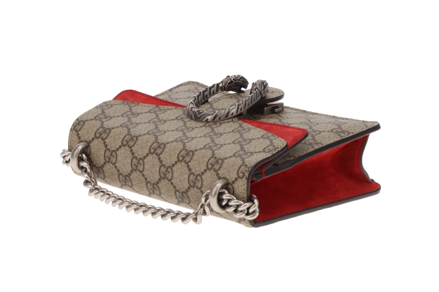 Gucci Dionysus Small Shoulder Bag GG Supreme and Red