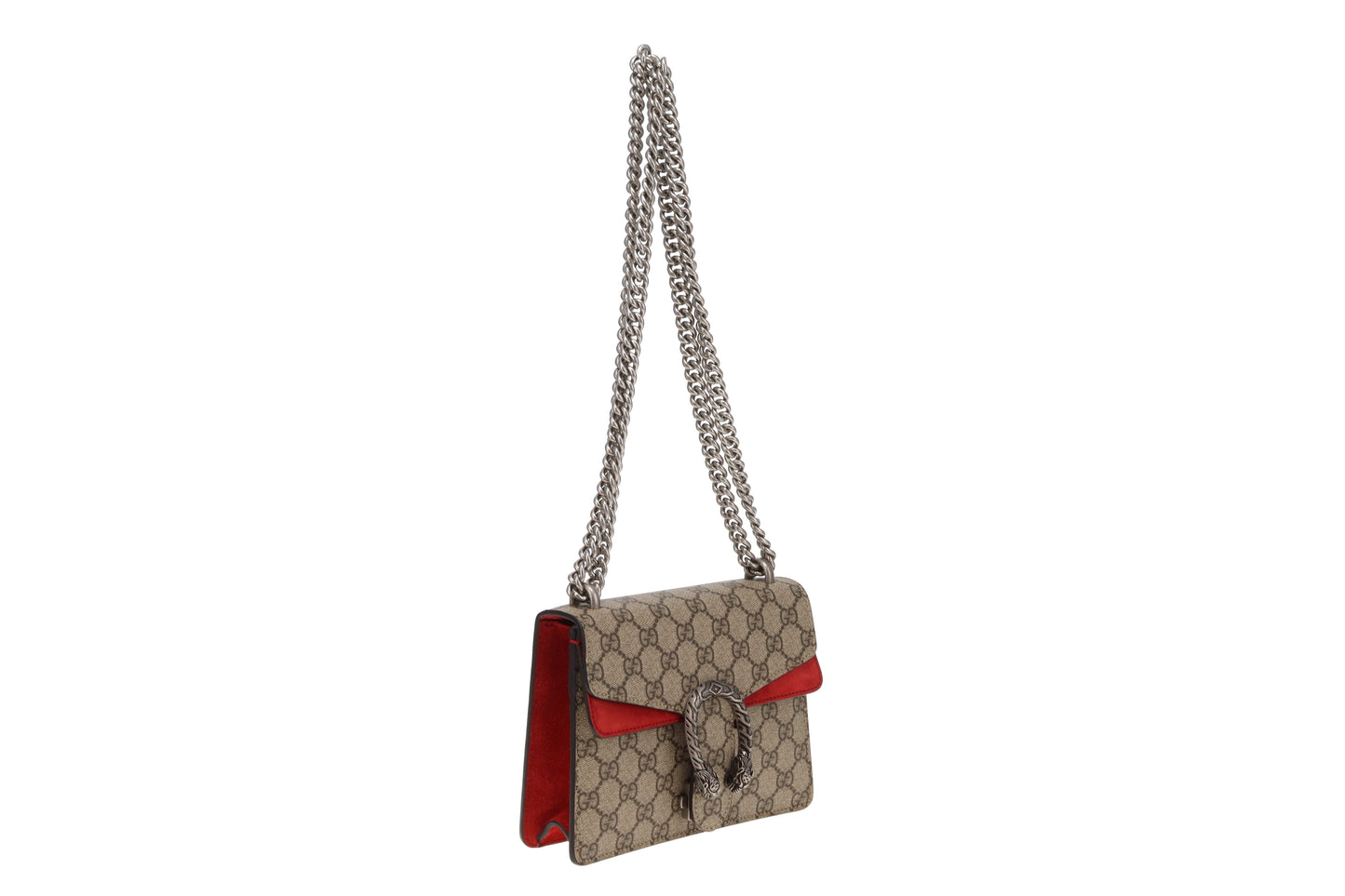 Gucci Dionysus Small Shoulder Bag GG Supreme and Red