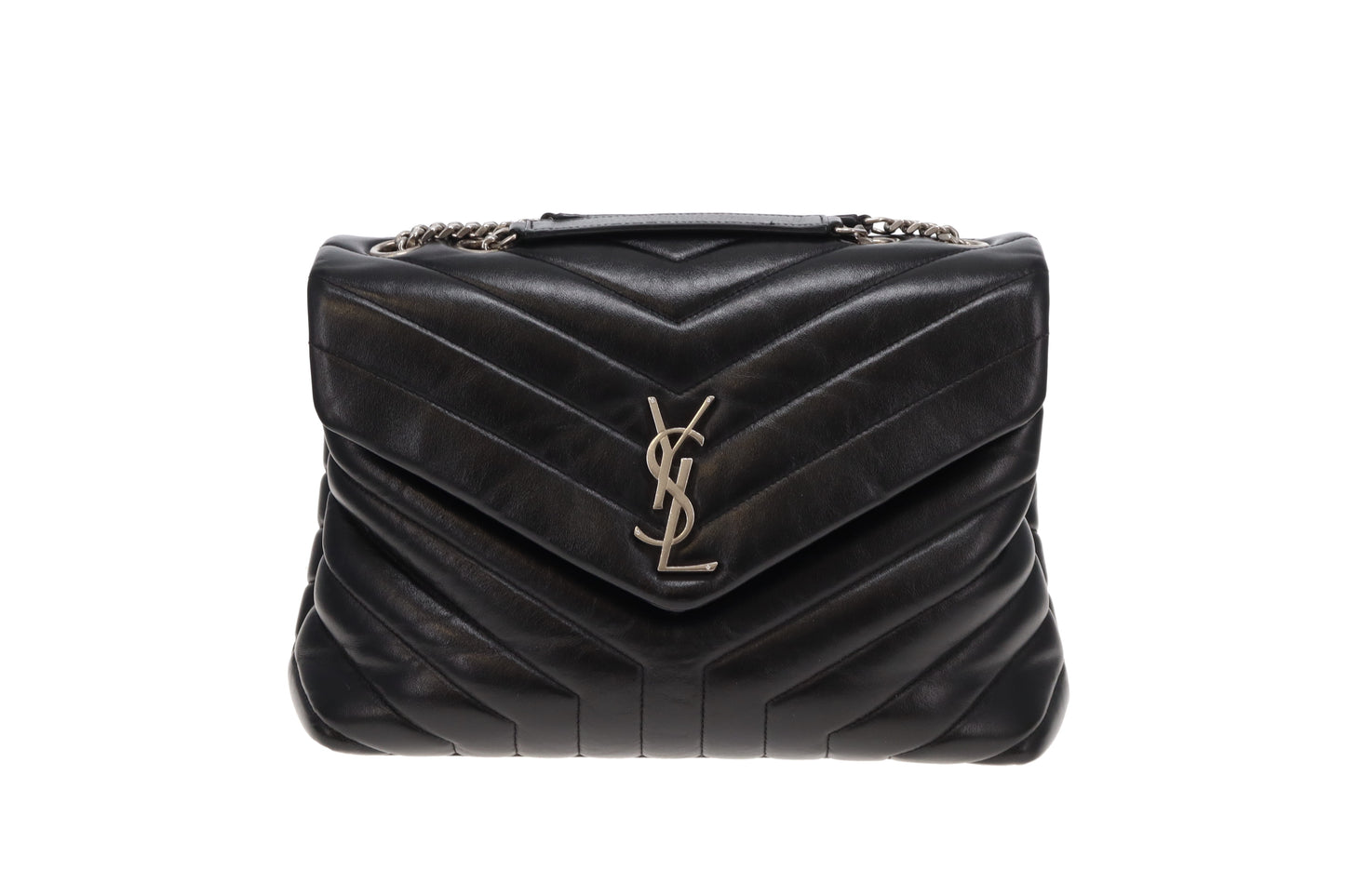 Saint Laurent Loulou Medium Black Leather SHW 2017