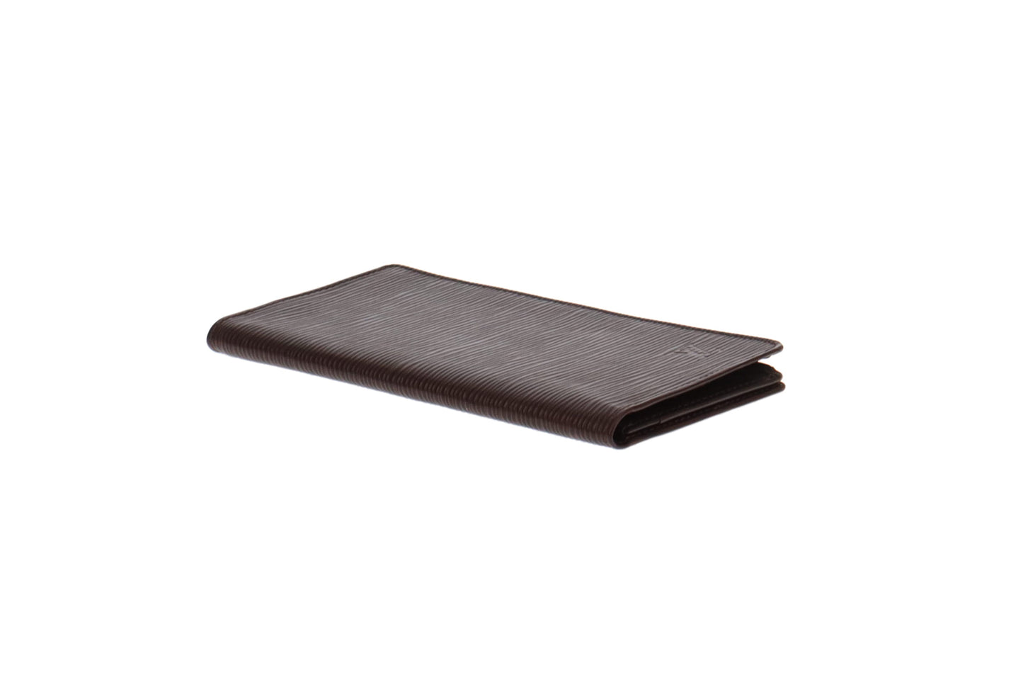 Louis Vuitton Vintage Vertical Epi Leather Mocha Brazza Wallet