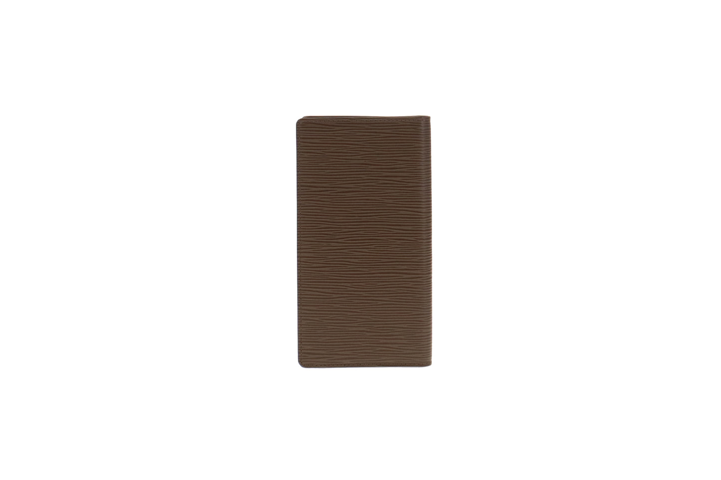 Louis Vuitton Vintage Vertical Epi Leather Etoupe Brazza Wallet