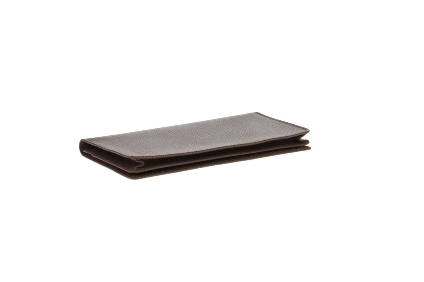 Louis Vuitton Vintage Vertical Epi Leather Etoupe Brazza Wallet