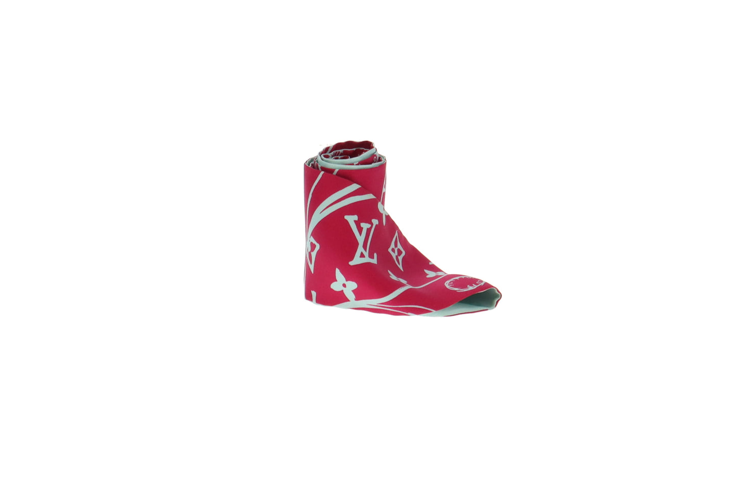 Louis Vuitton Pink and Turquoise Trunk It Twilly