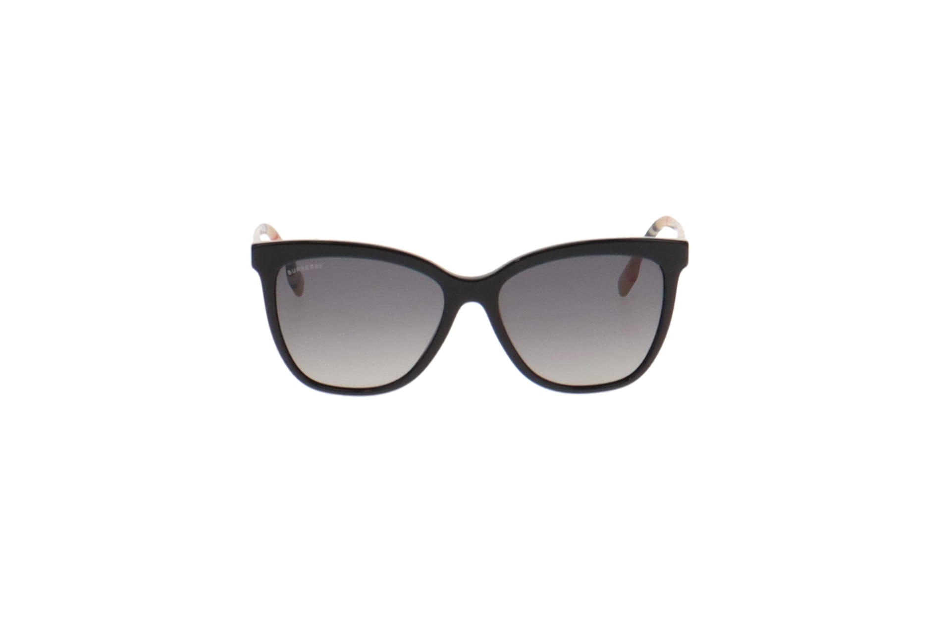 Burberry Cat Eye House Check Black Frame Sunglasses B4308