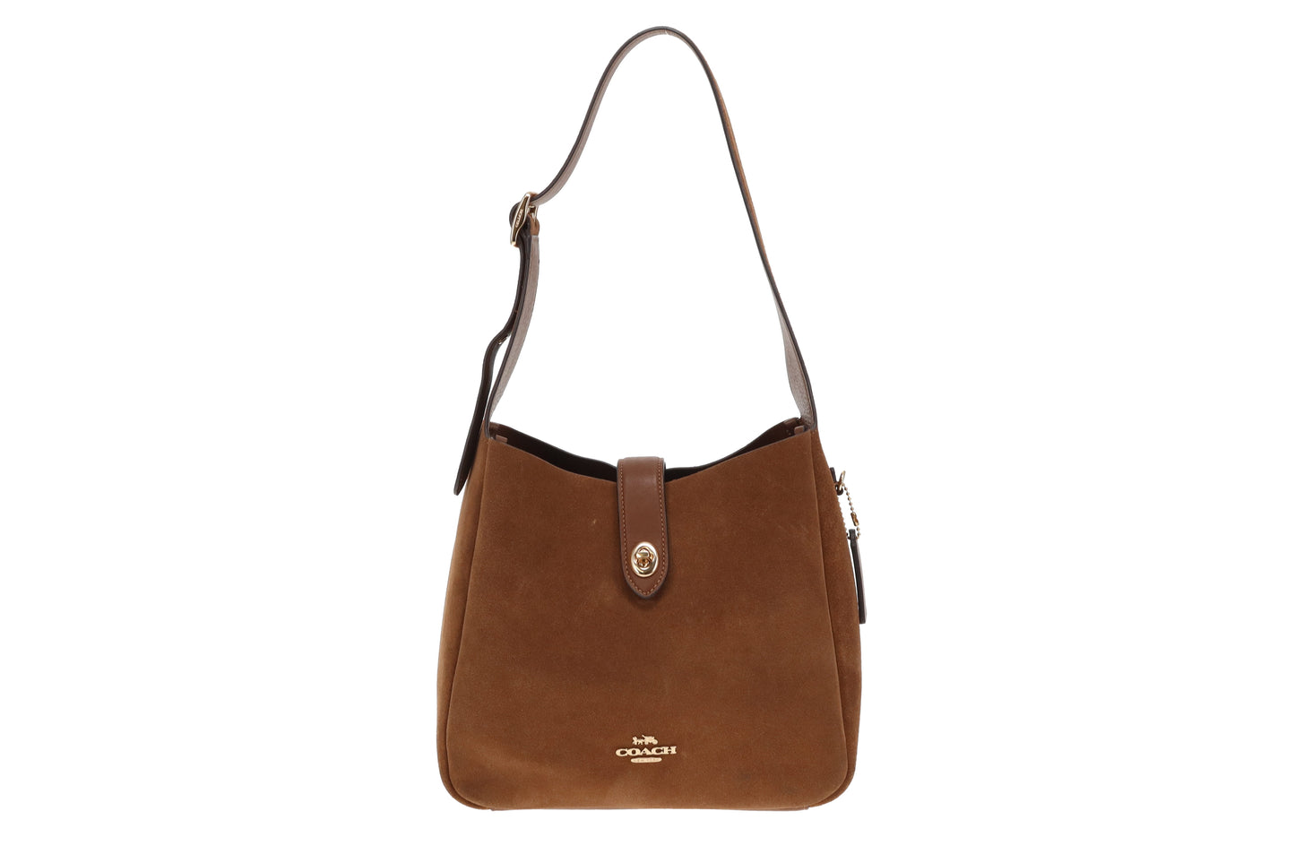 Coach Hadley Tan Suede and Leather