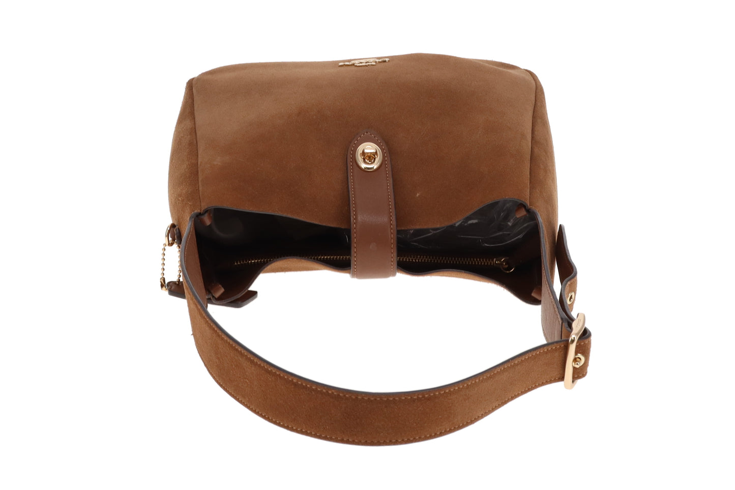 Coach Hadley Tan Suede and Leather