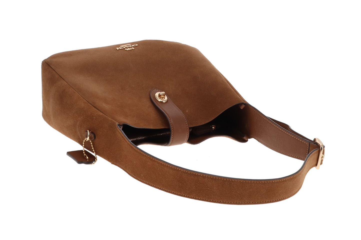 Coach Hadley Tan Suede and Leather