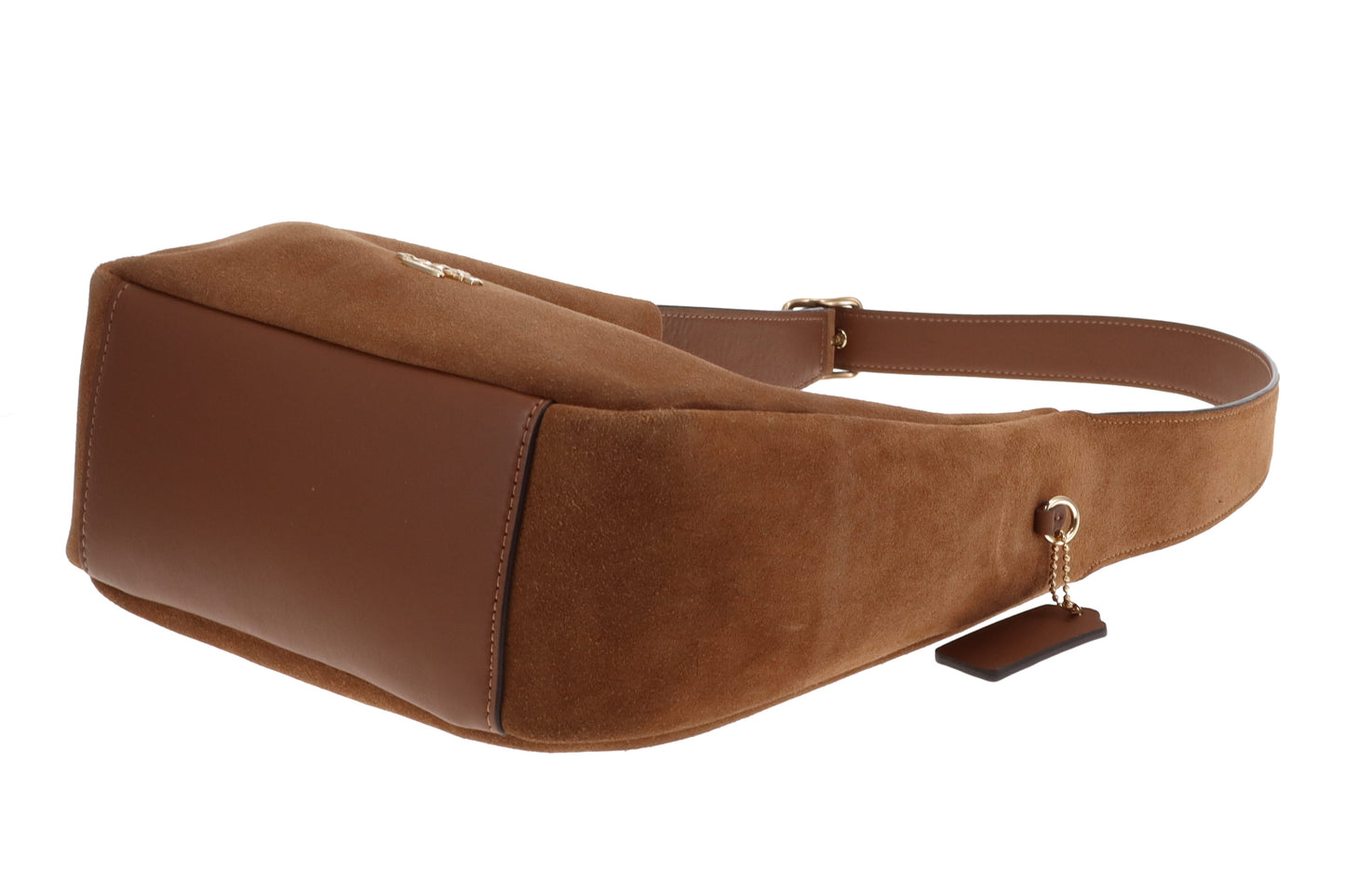Coach Hadley Tan Suede and Leather