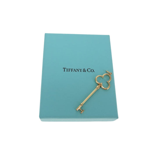Tiffany & Co 18k Yellow Gold Trefoil Key Pendant