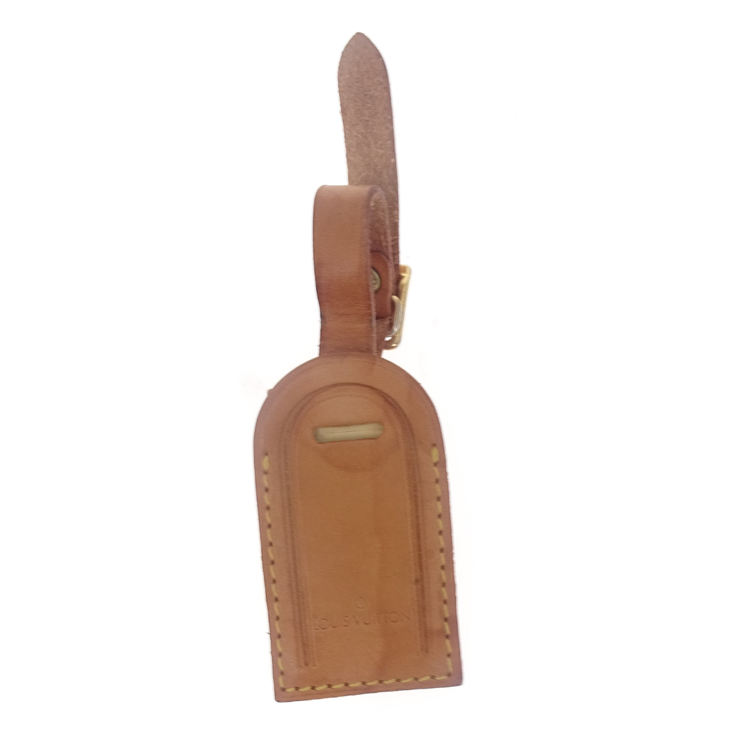 Louis Vuitton Vintage Vachetta Small Luggage Tag Designer