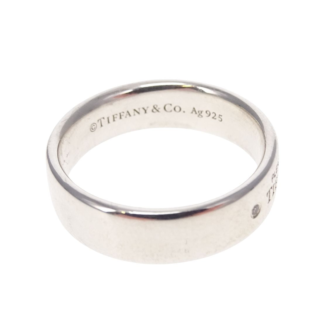 Tiffany & Co RTT Narrow Ring Sterling Silver and Diamonds (size 58)