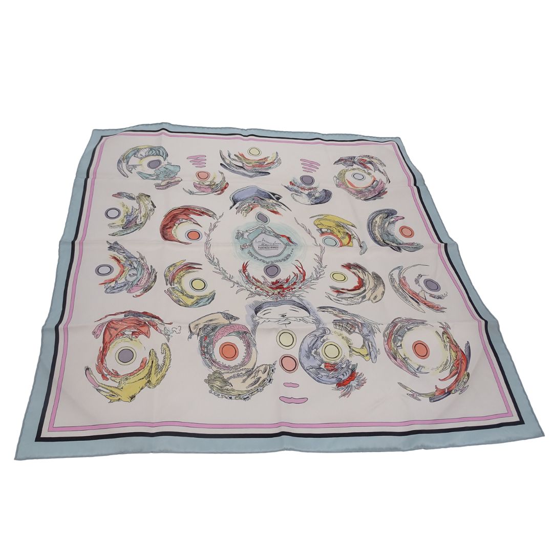 Hermes Silk 70cm Soie Vintage Les Anamorphoses