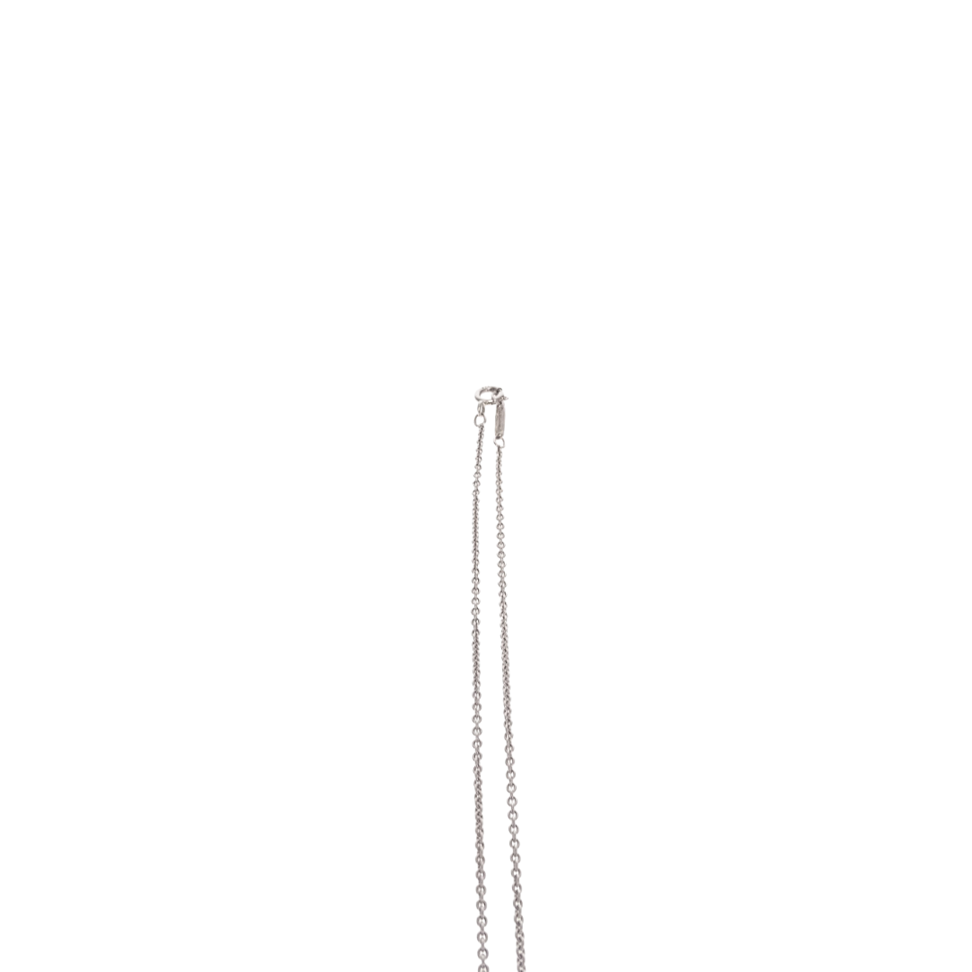 Tiffany & Co Sterling Silver 1837 Open Circle Pendant on Chain