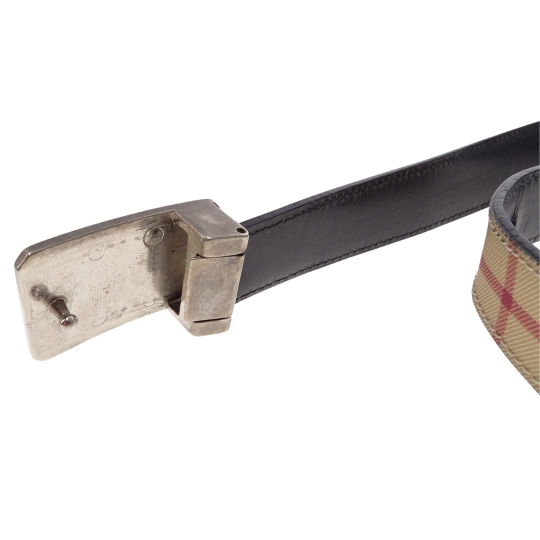Burberry Belt In Nova Check Thin 42/105