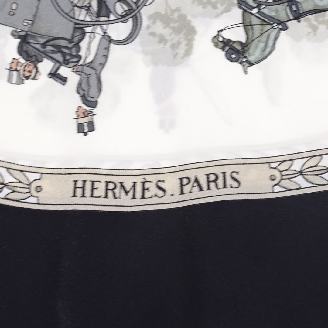 Hermes La Promenade De Longchamps 90cm Silk Scarf By Ledoux